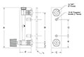 2510 Series 0.0 to 1 Standard Cubic Feet per Hour (scfh) Flow Rate Buna Seal Inlet Valve Variable Area Flow Meter - 2